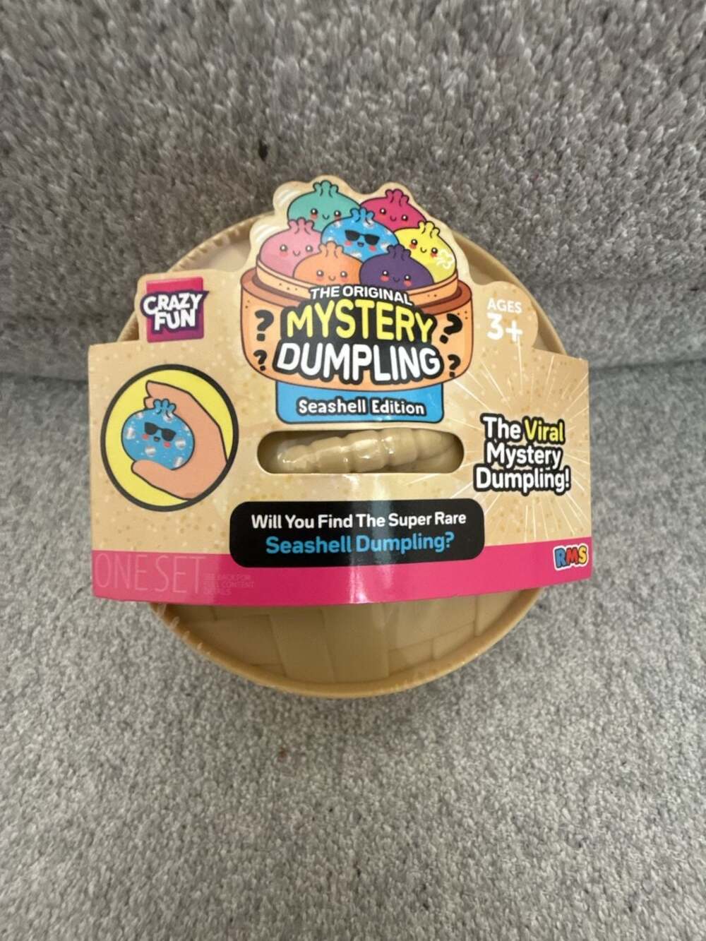 Crazy Fun The Original Mystery Dumpling Seashell Edition Squishy Toy